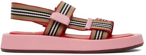 burberry sandals pink|Burberry sandals outlet.